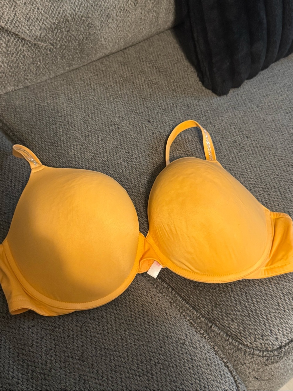 PINK Victoria's Secret Wear Everywhere Push Up Bra in Bright Orange